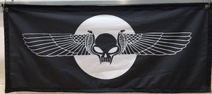 Winged Skull Wall Banner