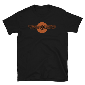 Orange with Bats Winged Skull ToV Logo Shirt
