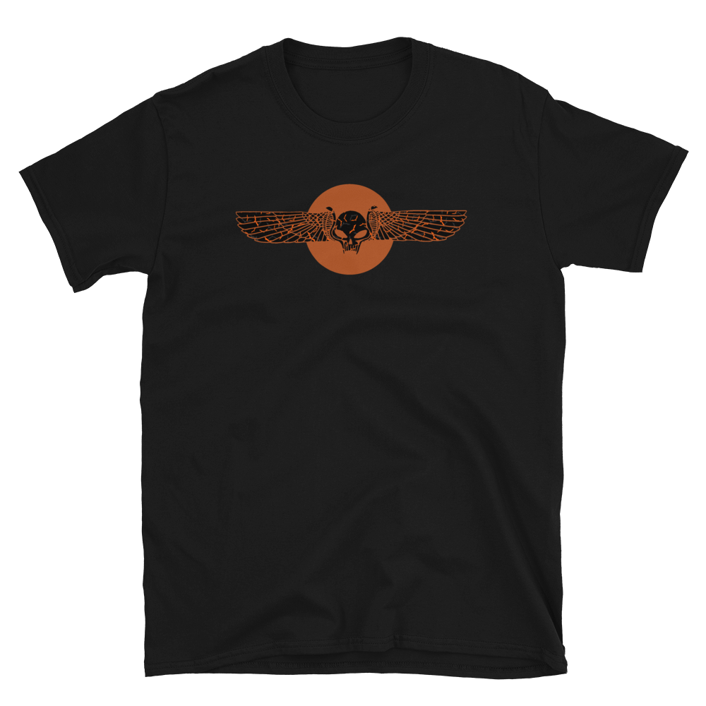 Orange with Bats Winged Skull ToV Logo Shirt